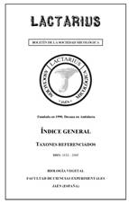Portada NDICE Taxones referenciados 1992-2019